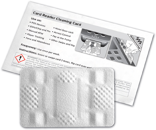 POS/EMV Waffle Technology Cleaning Card