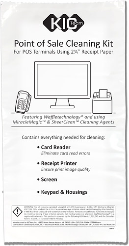 POS Cleaning Kit - for 2-1/4" receipt paper
