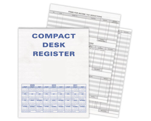 Extra Compact Desk Transaction Register