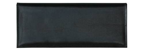 Leather Deposit Ticket Cover (Black)