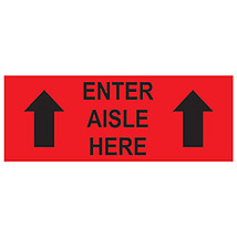 Enter Aisle Here 16" x 6" Decal
