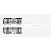 Double Window Envelope for all 3 up 1099's