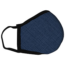 Navy Texture - Large Face Mask
