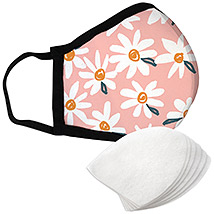 Daisy Flowers - Large Face Mask with Filters