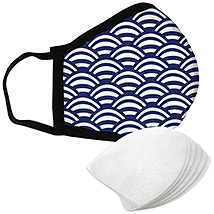 Navy Arches - Standard Face Mask with Filters