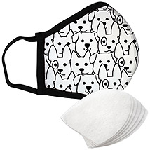 Puppies - Large Face Mask with Filters
