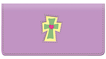 Crosses, Purple Leather Cover