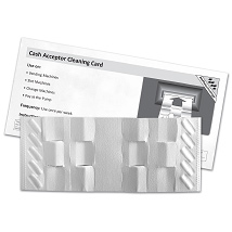 Cash Acceptor Waffle Technology Cleaning Card